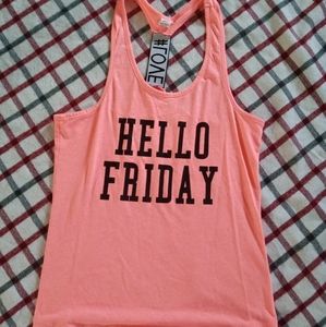 Girl "Hello Friday" Tank